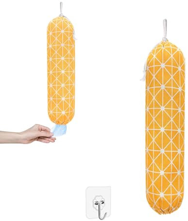 QEEROYO Organizador Bolsas Plastico, Dispensador Bolsas De Plastico, Soporte para Bolsa De Plástico, Guarda Bolsas, para Cocina dispensador de Bolsa de comestibles Almacenamiento para Bolsa de Basura