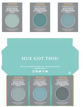 Rust-Oleum Kitchen Cupboard Paint in Gloss Finish – Ocean Blues Tester Box