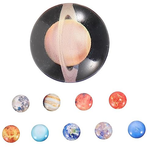 NUOBESTY 30piezas Parches Para Manualidades De Para Joyería Accesorios De Decoración Cabochones De Redondos Para Imán De Refrigerador y Pulseras