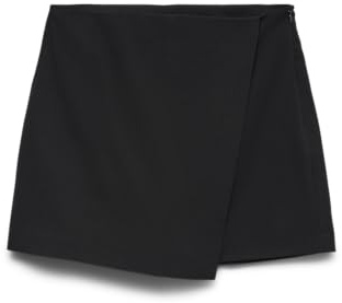 VERO MODA Vmmelina HW - Pantalón Corto para Mujer, Negro, L