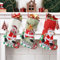 FainFun Chaussettes de Noel Deco, 3 Pièces 32 * 19CM Chaussette de Noël a Personnaliser en Lin, Chaussette de Noel Decoration pour Sapin de Noël, Cheminee, Lot de Bottes Noel a Decorer