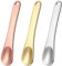 JIYIN Lot de 3 spatules cosmétiques en métal Beauty Scoop Petite Cuillère Spatule Cosmétique Scoop pour crème Palette Maquillage Spatule pour lotions Échantillonnage Mélange Masque