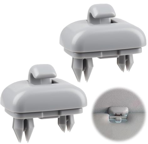 2 Piezas Parasol Reemplazo Clip, Soporte de Coche para Parasol y Enganches para Viseras Parasol, Clip Parasol Coche Compatible con Audi A1 A3 A4 A5 Q3 Q5 A7 B6 B7 B8 S4 S5 Duradero Interior