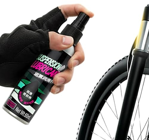 Gwtdtoad Lubrifiant pour vélos - 60 ml - Spray de protection robuste pour les sollicitations - Huile lubrifiante toutes saisons pour fourches de vélo - Pour motards, vélos, motos, scooters