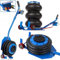 Pneumatischer Wagenheber 3,5T + Gummiauflage + Montagehandschuhe, Autoheber, Luftheber, 150-400 mm Autoheber mit dreifacher Tasche, Extrem schnelles Anheben, Druckluft Wagenheber SUV, PKW (MF80131)
