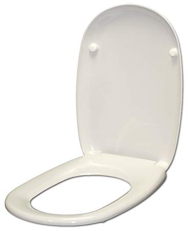 Copriwater per POZZI GINORI EASY / EASY02 come ORIGINALE AVVOLGENTE TERMOINDURENTE BIANCO cerniera inox
