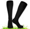 2 Stücke Fußballsocken Kinder Schwarz, XCOZU Fußball Socken Junge Mädchen Bequem und Atmungsaktiv Fussballsocken Kinder, Rutschfeste Fussballsocken für Kinder for Fußball Training, Laufen, Sport