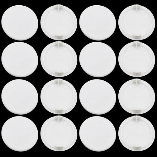 PLCatis 25Pz Tappi Copriforo 35mm Plastica Bianca per Mobili