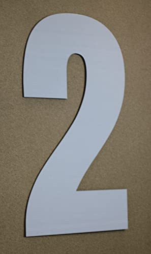 Large White Cardboard Letters | Numbers Choose Your own and Paintable Giant Craft (35 Inch) (12Whtletter)