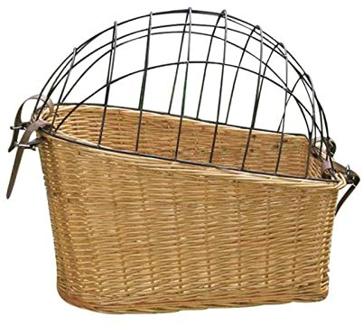 Handgewebter Fahrradkorb für Haustiere, Retro-Geflecht, Hundefahrrad-Aufbewahrungskorb, Fahrradvorderlenker, Aufbewahrung, hintere Halterung, Willow-Haustierkäfig, Träger für Katzen und Hunde
