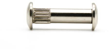 DOJA Barcelona | Tornillos Union Muebles | Tornillo de Conexion M6-8 mm | Pack 25 | Perno de Union | Tuerca Union para Uniones de Estantes, Puertas de Armarios/Muebles, Ensamblaje de Carrocería