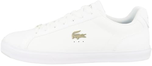 Lacoste Herren Low-Top Sneaker T-Clip 0120 2 SMA, Männer Halbschuhe,schnürschuhe,schnürer,Business,Freizeit,WHT/WHT (21G),43 EU / 9 UK