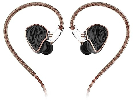 Hidizs MS3 1DD+2BA Auriculares híbridos HiFi con Cable In-Ear Controlador dinámico de Doble Canal magnético Dual con 3 filtros de sintonización Diseño de Bucle de 2 Pines de 0,78 mm, 3,5 mm