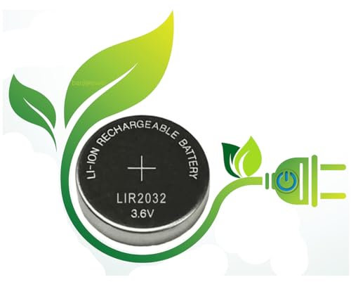 BenjiPower – Pilas de botón recargable LIR2032 – Sustituye a las pilas de botón CR2032 – por ejemplo, placa base, calculadora de bolsillo, velas eléctricas, ordenador de bicicleta, juguetes, Pet