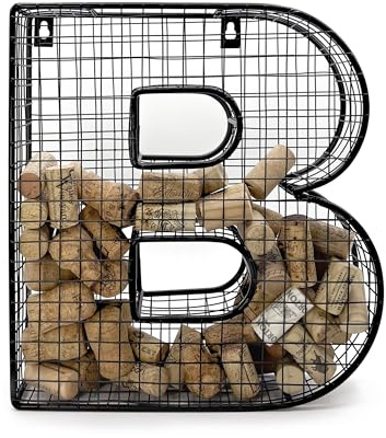 Oeno Wine Cork Holder Metal Display Collector Full Alphabet Display Letters & More (B)