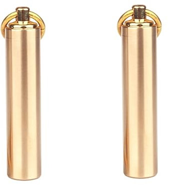 FRCOLOR 2 Stück Mini-aufbewahrungsbehälter Aus Metall Für Outdoor-aktivitäten Luftdichter Pillenbehälter Mit Schlüssel