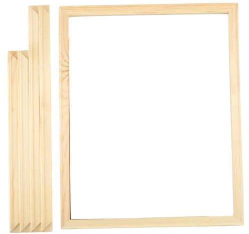 Canvas Frame 4Pcs 12 x 16 Wooden Canvas Frames Splice Rectangular Canvas Stretcher DIY Decorative Canvas Stretcher Frames for Oil Painting, Canvas Photos and Wall Art,Canvas Stretcher