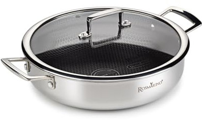 ROSMARINO HexaPro 3.0 Low Gourmettopf 28 cm, Advanced Technology, Edelstahl