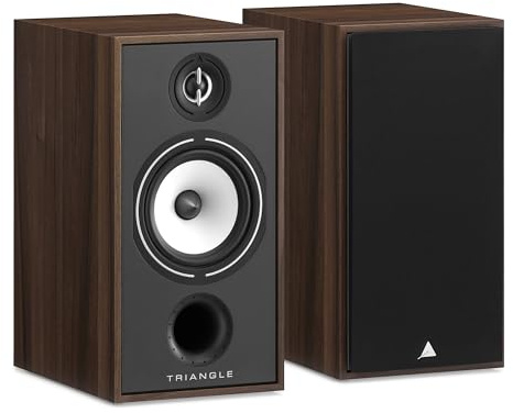 triangle - Hi-Fi Borea BR04 - Bookshelf Speaker - Power handling 110W - Output 91 dB/W/m - Surround Compatible for Home Cinema - 220 x 425 x 314 mm - Chestnut (Pair)