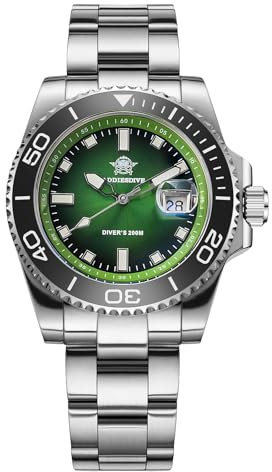 ADDIESDIVE 41mm taucheruhr Herren 200m BGW9 leuchtende Keramiklünette analoge Uhr Herren Mit Edelstahlarmband AD2089