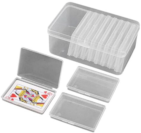 Genérico Carte da Gioco,Organizzatore Quadrato Trasparente,Porta Mazzo Trasparente - Per Collezione Di Gioielli Hardware Artigianato Sport Viaggi Affari