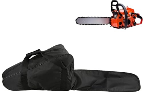 Sac de Transport Pour Tronçonneuse, Rangement Universel Pour Scie à Chaîne Oxford Cloth Avec Sangles Portables à Long Manche, étui de Rangement étanche Portable pour scie à chaîne 20x22, Noir