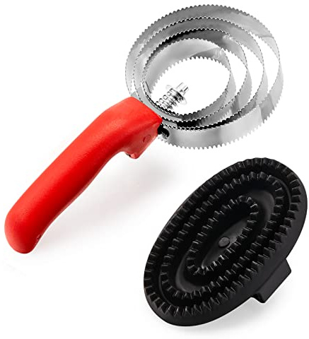 Reversible Stainless Steel Curry Comb with Large Rubber Brush for Grooming Horses, Dogs, Goats, Cattle, Cow, Donkey Supplies