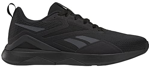 Reebok Men's Nanoflex 2 Trainig Sneaker, Black/Cold Grey, 9