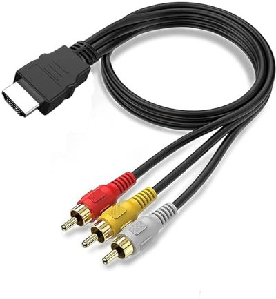 VIEVRE HDMI auf Cinch 1,5m,Adapter HDMI Cinch,Bitte Stellen Sie Sicher, DASS Beide Geräte über Funktionen zur Signalkodierung und -Dekodierung Verfügen