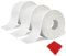 3 Rolls Bath Sealant Strip - Self-Adhesive Waterproof Caulk Strip Tape for Bathroom, Shower, Bathtub, Toilet, Sink & Kitchen with Sealing Tool - White Bathroom Sealant Tape for Wall & Floor Corners