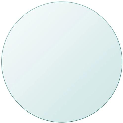 Refined Gehärtetes Tisch Glasplatte Platte Glastisch Tischplatte aus gehärtetem Glas rund 900 mm