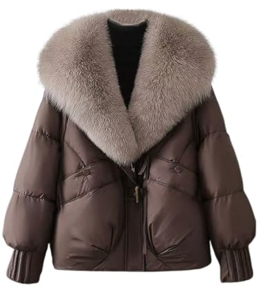 Manteau d'hiver femme court doudoune confortable avec capuche large matelassé style décontracté pour extérieur quotidien
