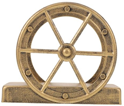 Toyvian Porte-Serviettes Table Fer Industriel avec Roue Vintage Distributeur de Serviettes Vertical Gain de Place pour Table à Manger Restaurant et Café Style Rustique