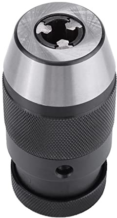 Dioche Portabrocas 1,5 B16 Portabrocas sin Llave Autoajustable de Acero Adecuado para Taladros Eléctricos, Tornos y Fresadoras, 0-13 Mm, Diseño de Bloqueo Conveniente, Alto par de salida.
