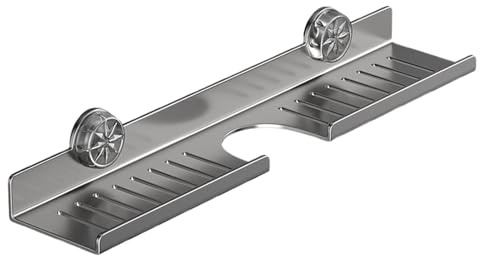 Generisch Sink No-Drill Bathroom Organizer Shelf, Waschbecken Ablage Ohne Bohren Mit Saugnapf, Waschbecken Organizer Bad, Badablage Für Badezimmer Schlafzimmer Küche Schlafsaal RV [50 x 11 x 9 cm]