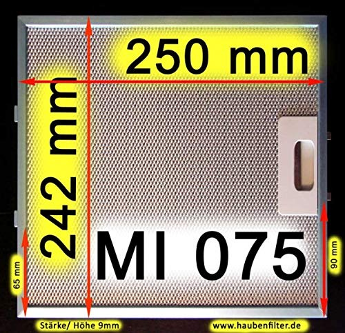Filtro antigrasso in metallo 250 x 242 (MI075).