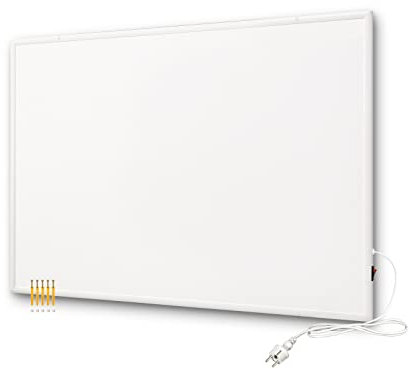 EVOKOR Infrarotheizung 520W, Infrarot Heizung Heizplatte Heizkörper Heizpaneel, Infarotheizkoerper Wandmontage mit Überhitzungsschutz, Wandheizung Elektrisch, Elektroheizung Energiesparend-920*620mm