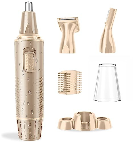 Tondeuse Nez, USB Rechargeable Tondeuse Nez, Professionnelle 3-en-1 Coupe Précise, Sans Douleur - Multifonction pour Nez, Oreilles, Sourcils, Barbe, Corps - Longue Autonomie - pour Hommes et Femmes
