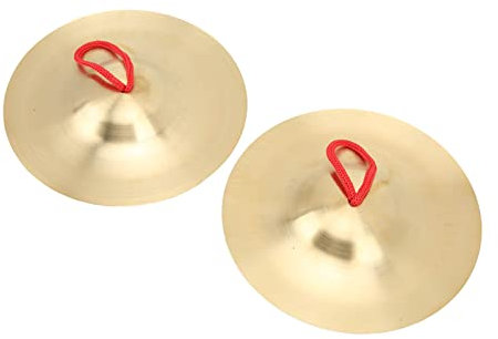 MUNEFE Messing-Fingerbecken, 1 Paar Crash-Becken, Lehrmittel Für Schlaginstrumente, Musikinstrument Für Anfänger