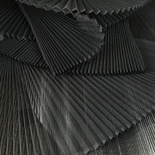 TMTGTS Tessuto 3D pieghe, in chiffon, 2 m x 150 cm, in tulle, per il fai da te, per il cucito, al metro, decorazione per matrimoni, feste, regali, fai da te