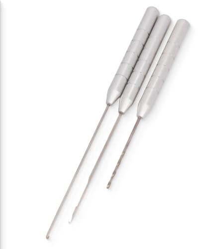 WUMZIRA Aiguille Peche, Aiguilles à Bouillette Kit de Pêche à la Carpe Ensemble d'aiguille d'appât de Pêche d'alliage d'aluminium Replacement pour Faire des Plates-Formes(3 Formes)