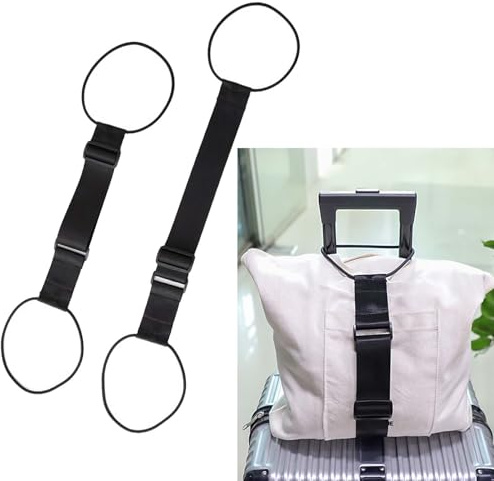 Elastic Fastening Belt for Luggage,Accessoiresmultifonctionnels.(2 pièces)