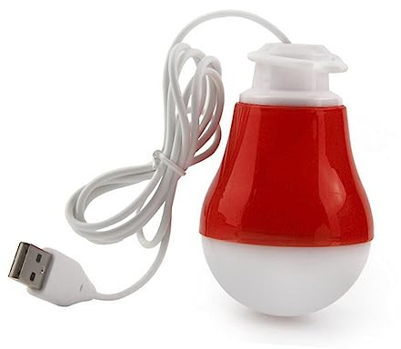SHINEOFI Bombilla Led Usb Portátil De 5 v y 5 w 5 Colores Aleatorios Certificada Ahorro Energía Compatible Puertos Usb Para Camping y Emergencias Domésticas