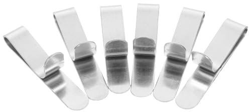 Cabilock 6pcs Cake Ring Fixing Buckles Stainless Steel Extendable Mousse Ring Clips Cake Mold Clips Kitchen Baking Frosting Decorating Supporting Tools for Pastry Muffin Cookie Dessert Making