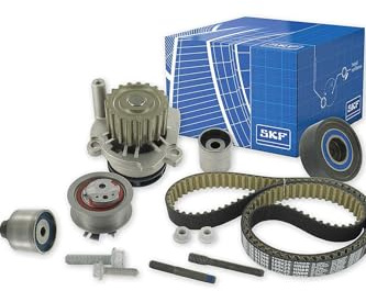SKF VKMC 01148-2 Kit cinghia distribuzione pompa acqua N° denti: 160 con guarnizioni Compatibilità con VW Polo Hatchback 6R1, 6C1 GOLF VI 5K1 TIGUAN 5N, AUDI A3 Sportback 8PA A3 Hatchback 8P1