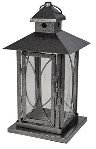 Paul Jansen Laterne aus Stahlblech in anthrazit, Metall