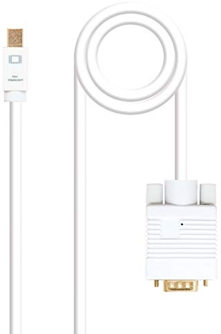 NANOCABLE 10.15.4105 - Cable Conversor Mini Displayport A VGA, Mini Displayport/M - VGA/M, Blanco, 5.0 M