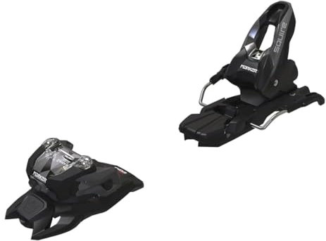 Marker Squire 10 Alpine Ski Bindings - Lightweight, Durable, Beginner/Intermediate, GripWalk Compatible - All-Mountain Skiing, Black, 100mm