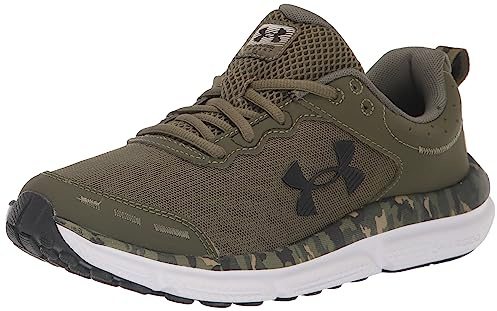 Under Armour Men's Charged Assert 10 Camo Running Shoe, (300) Marine Od Green/Marine Od Green/Black, 10