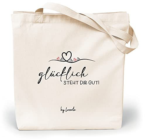 Loxato Canvas Tote Bag mit Spruch - Stoffbeutel Bedruckt Lustig - Einkaufstasche mit Motiv - Jutebeutel Bedruckt Lustig - Baumwolltasche Bedruckt - Jutebeutel Spruch